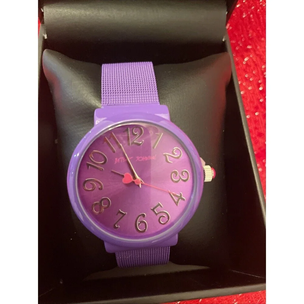 Betsey Johnson Purple Watch NIB!